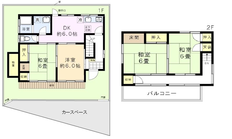 散田町貸家 間取り