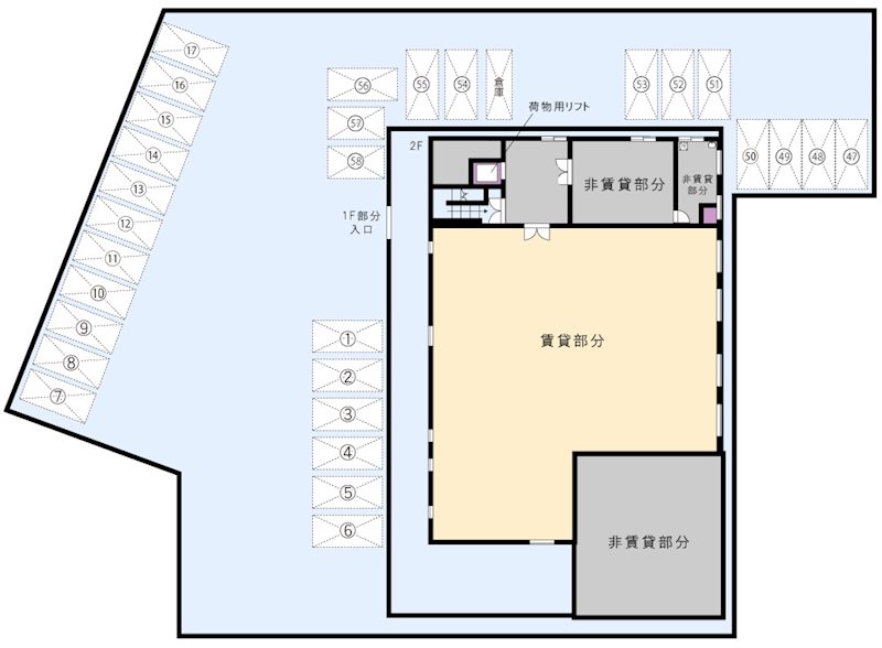 クリエイトＳＤ八王子西寺方店2階 間取り
