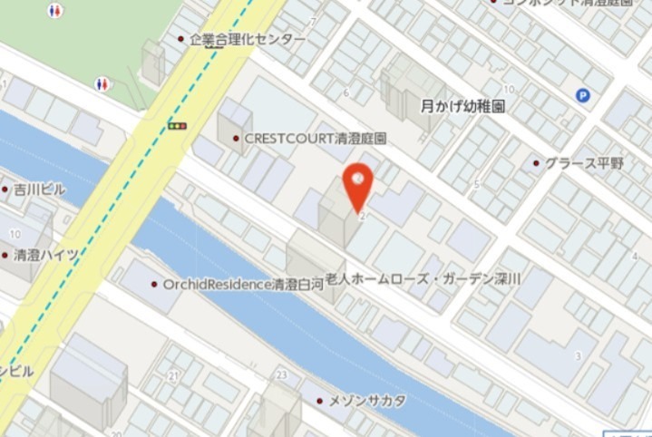 プラティーク清澄庭園 地図（共通）
