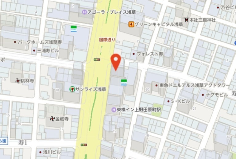 コルテ浅草寿 地図（共通）