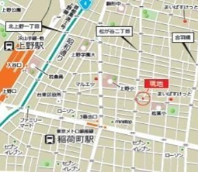 Latte ueno inarityo 地図（共通）