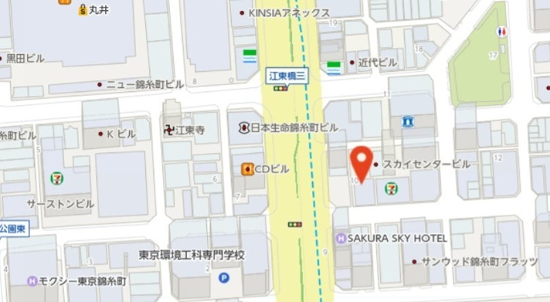 ベルグリーン錦糸町 地図（共通）