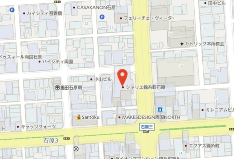 シャリエ錦糸町石原 地図（共通）