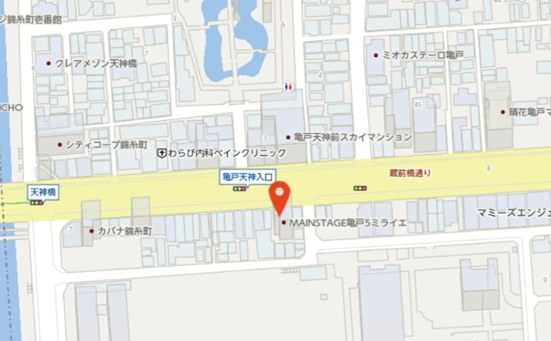 メインステージ亀戸Ⅴミライエ 地図（共通）