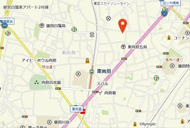 メイクス東向島Ⅱ  地図（共通）