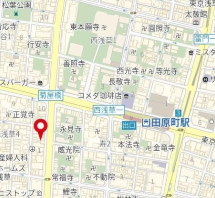 ＣＲＥＶＩＳＴＡ元浅草 地図（共通）