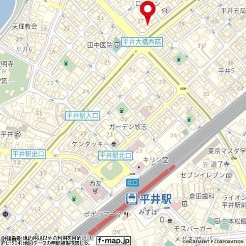 アーバンヒルズ平井 地図（共通）