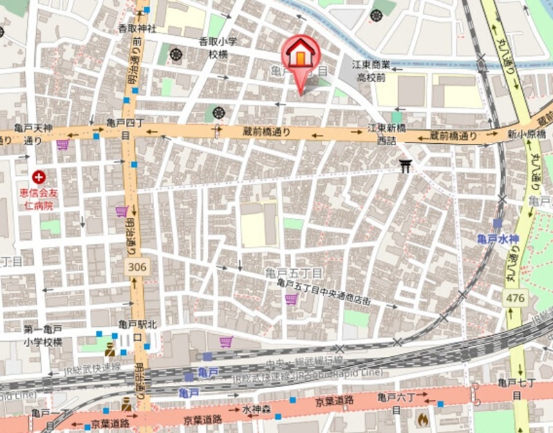 ベルグレードKAMEIDO 地図（共通）