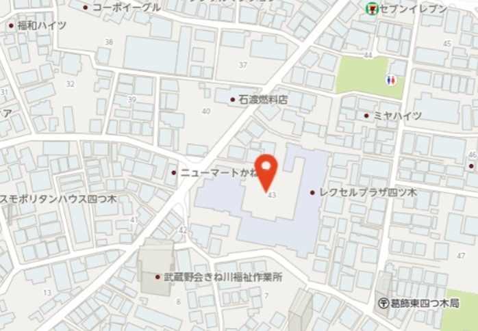 robot home 四ツ木 地図（共通）