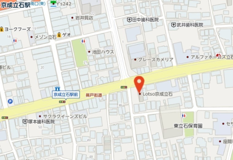 Lotso京成立石 地図（共通）