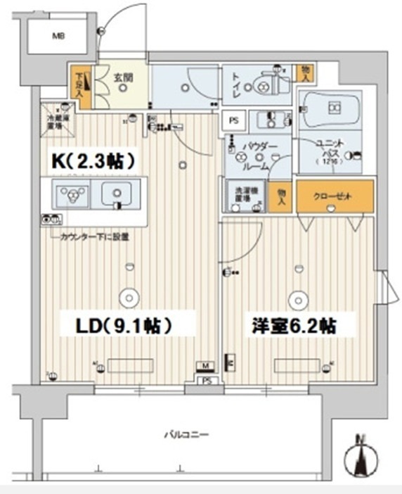 スカイコートパレス両国弐番館 間取り