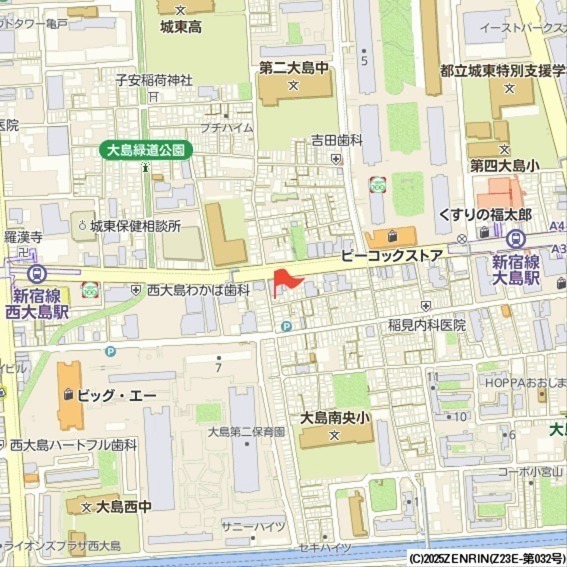 オーキッドレジデンス大島 地図（共通）