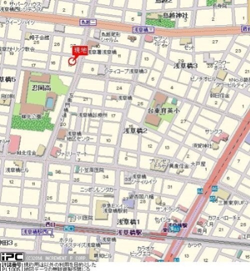 メゾン・ド・ヴィレ浅草橋 地図（共通）
