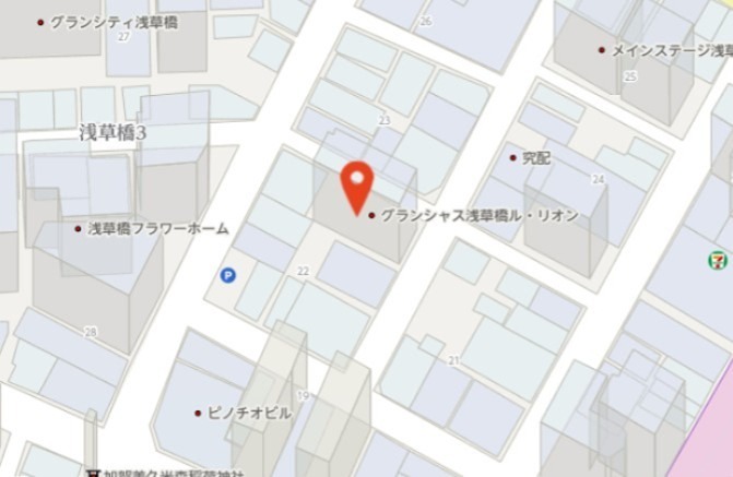 グランシャス浅草橋ル・リオン 地図（共通）