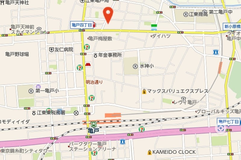 スカイコートプライム亀戸 地図（共通）