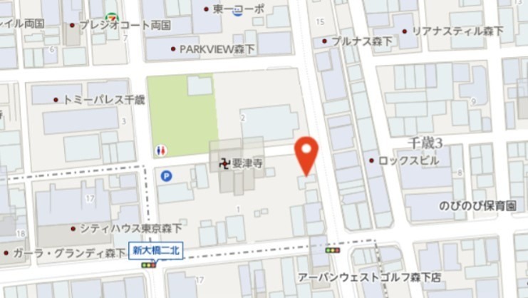 ラフォート森下 地図（共通）