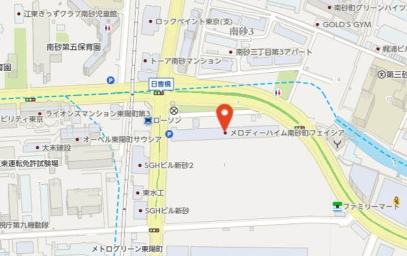 メロディーハイム南砂町フェイシア 地図（共通）