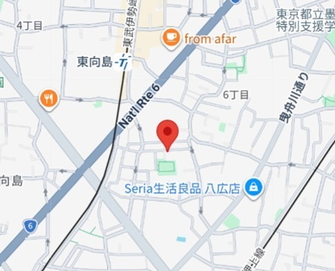 アゼリア東向島 地図（共通）
