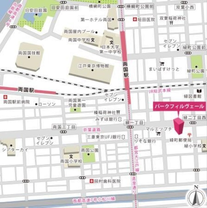 パーク フィル ヴェール 地図（共通）