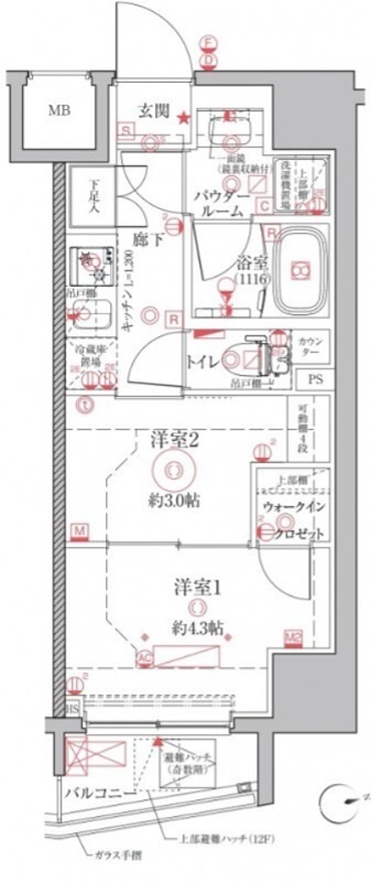 クレイシアIDZ上野 間取り