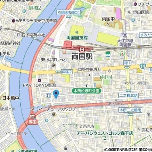 ミューズ両国Ⅱ 地図（共通）