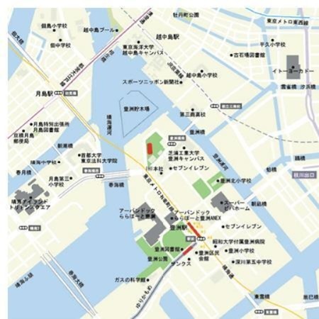 キャナルスクウェア豊洲 地図（共通）