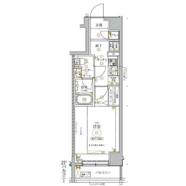 ガリシア錦糸町Ⅳ 間取り