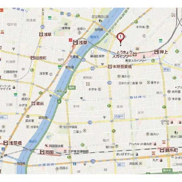 プレール・ドゥーク向島  地図（共通）