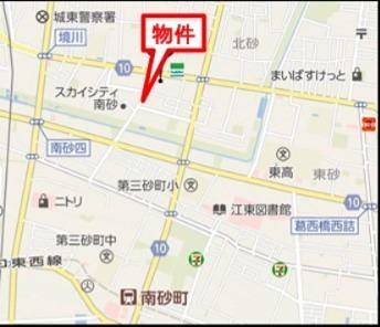 エステート南砂福島橋 地図（共通）