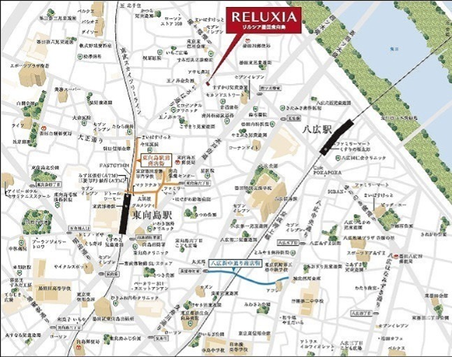 RELUXIA墨田東向島 地図（共通）
