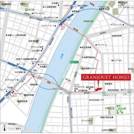 グランジュエ本所 地図（共通）