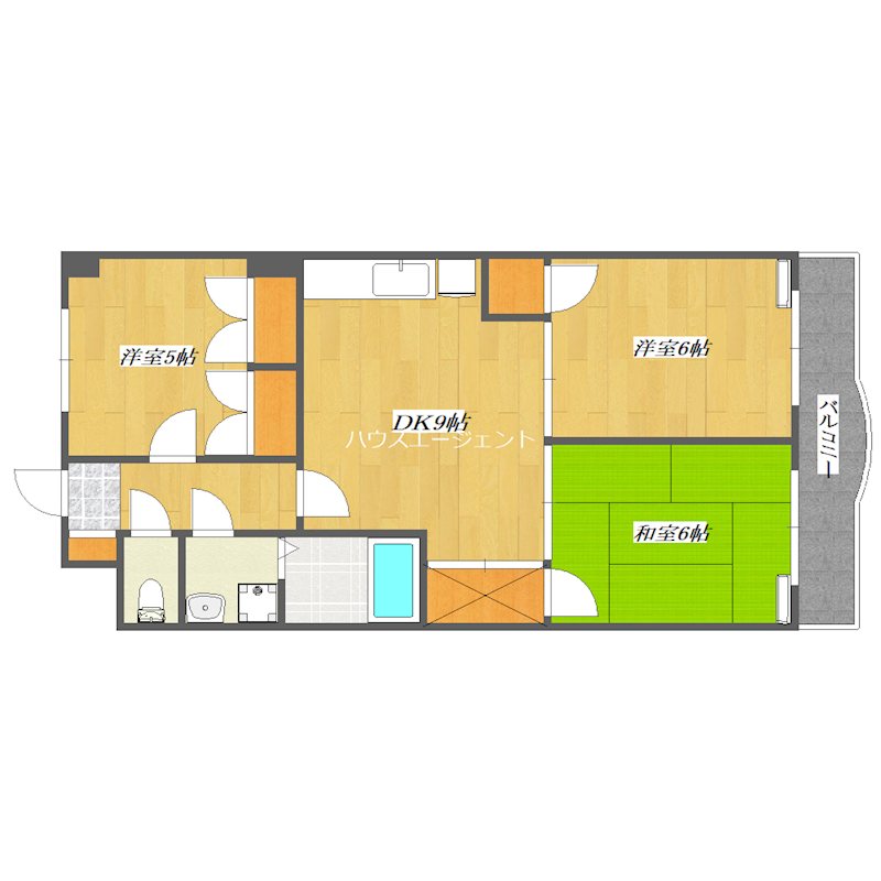 レピドール福田Ⅱ 803号室 間取り