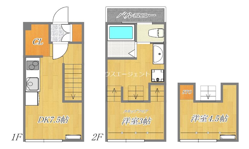 Calico House１ 間取り図