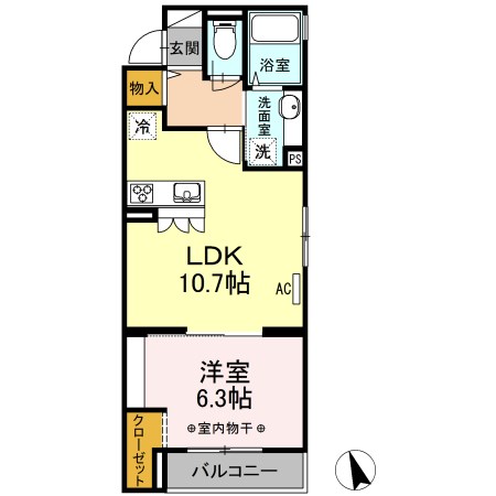 レジデンス葛西Ⅱ 301号室 間取り