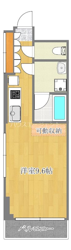 フラットカズン 303号室 間取り
