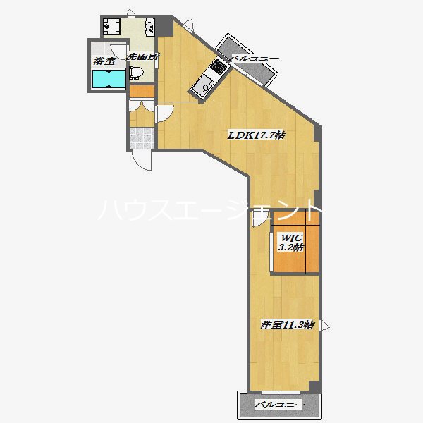 オルハレⅠ 間取り図