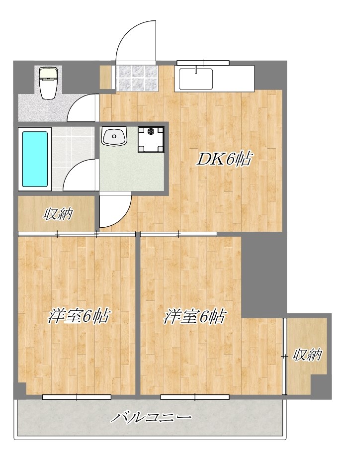 第五サンキビル 403号室 間取り
