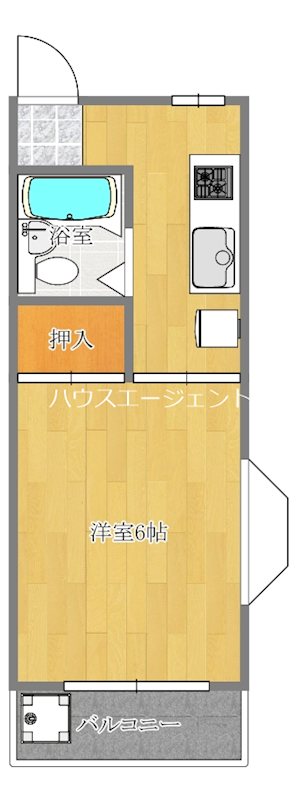 レモンハイツ島田Ⅱ 201号室 間取り