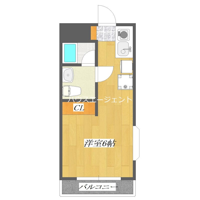 モア６ 62A号室 間取り