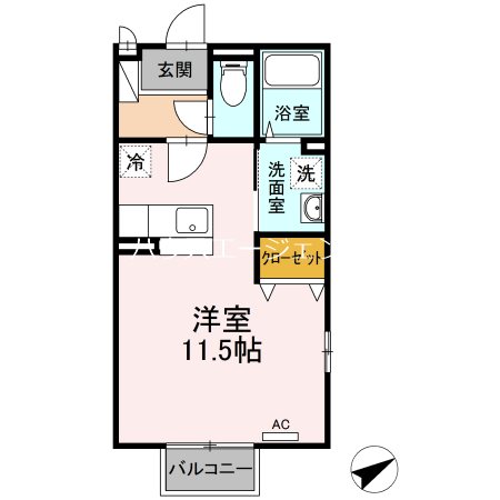 リヴェール司 201号室 間取り