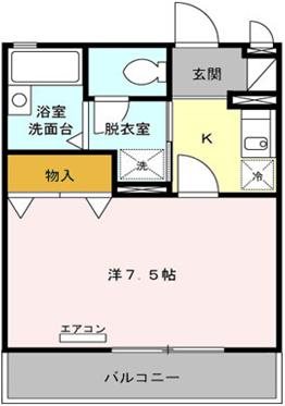 コンフォート北葛西 102号室 間取り