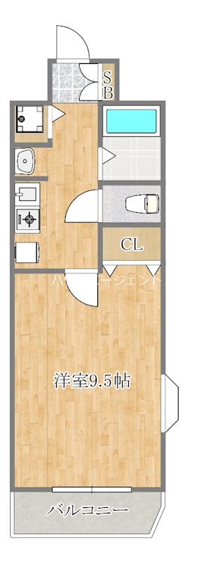 ルシェール西葛西 801号室 間取り