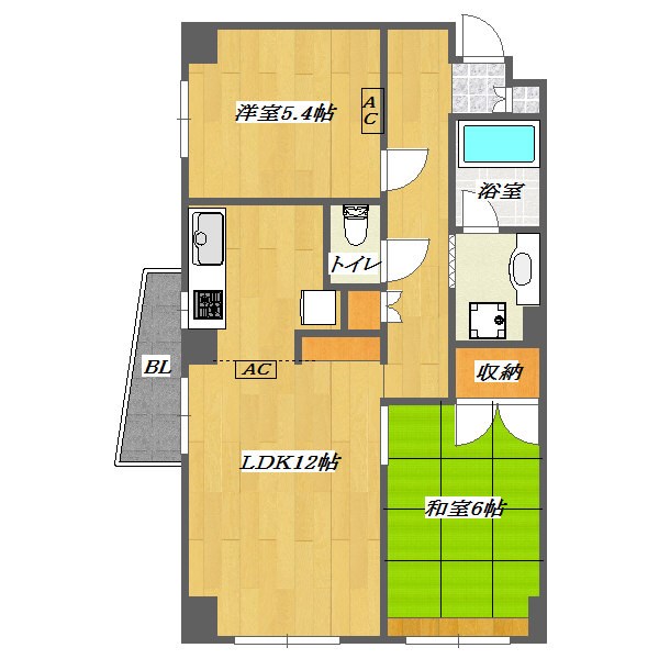 KIRAKU２ 間取り図