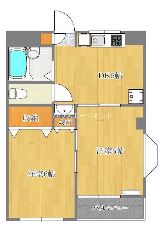 ラグジュアリーサンレイク 201号室 間取り