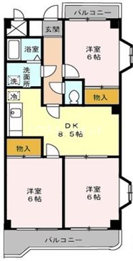 サザンハピネス 503号室 間取り