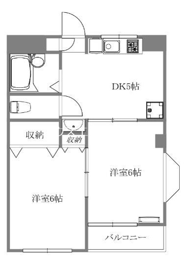 ラグジュアリーサンレイク 205号室 間取り