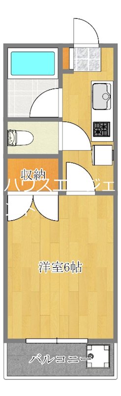 清水マンション 201号室 間取り