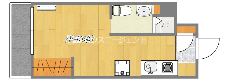 フローラ５ 511号室 間取り