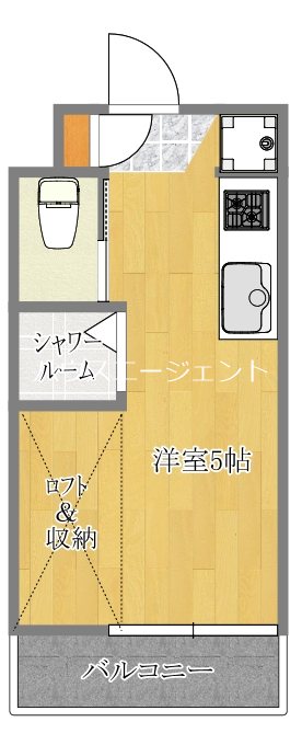 フローラ４ 427号室 間取り