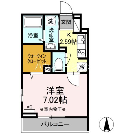 ボナール 302号室 間取り